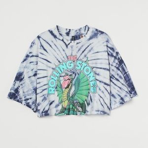 H&M Printed Cropped Tee